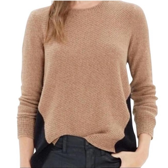 Madewell Backzip Pullover Sweater in Color Block - Picture 2 of 6